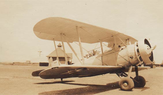 Vought Corsair, A-7829, Crissy Field, 1931 (Source: Baldwin Family)